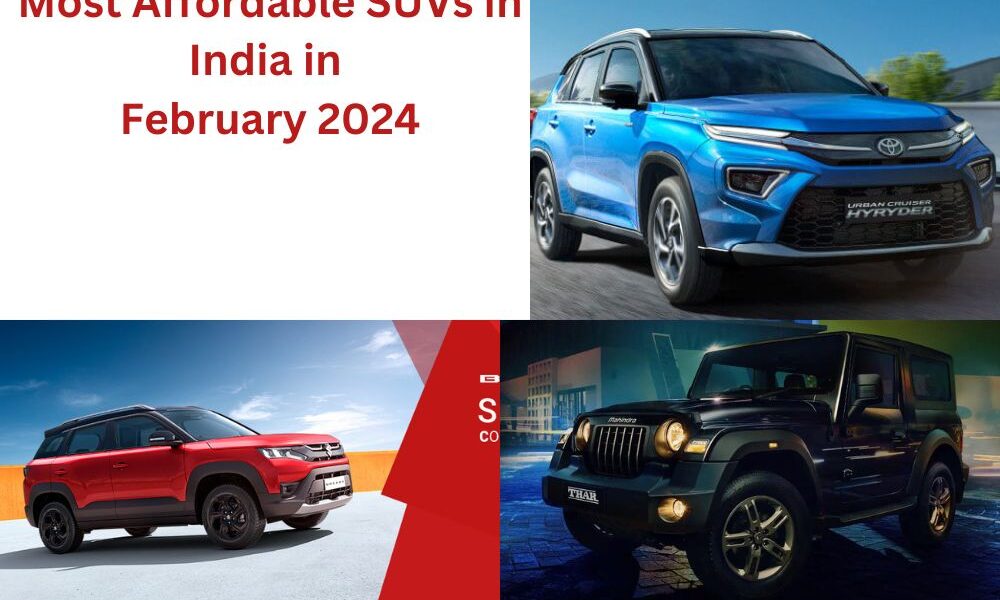 Most Affordable SUVs in India in February 2024